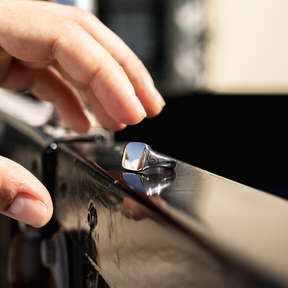 Smooth Square Signet - Silver