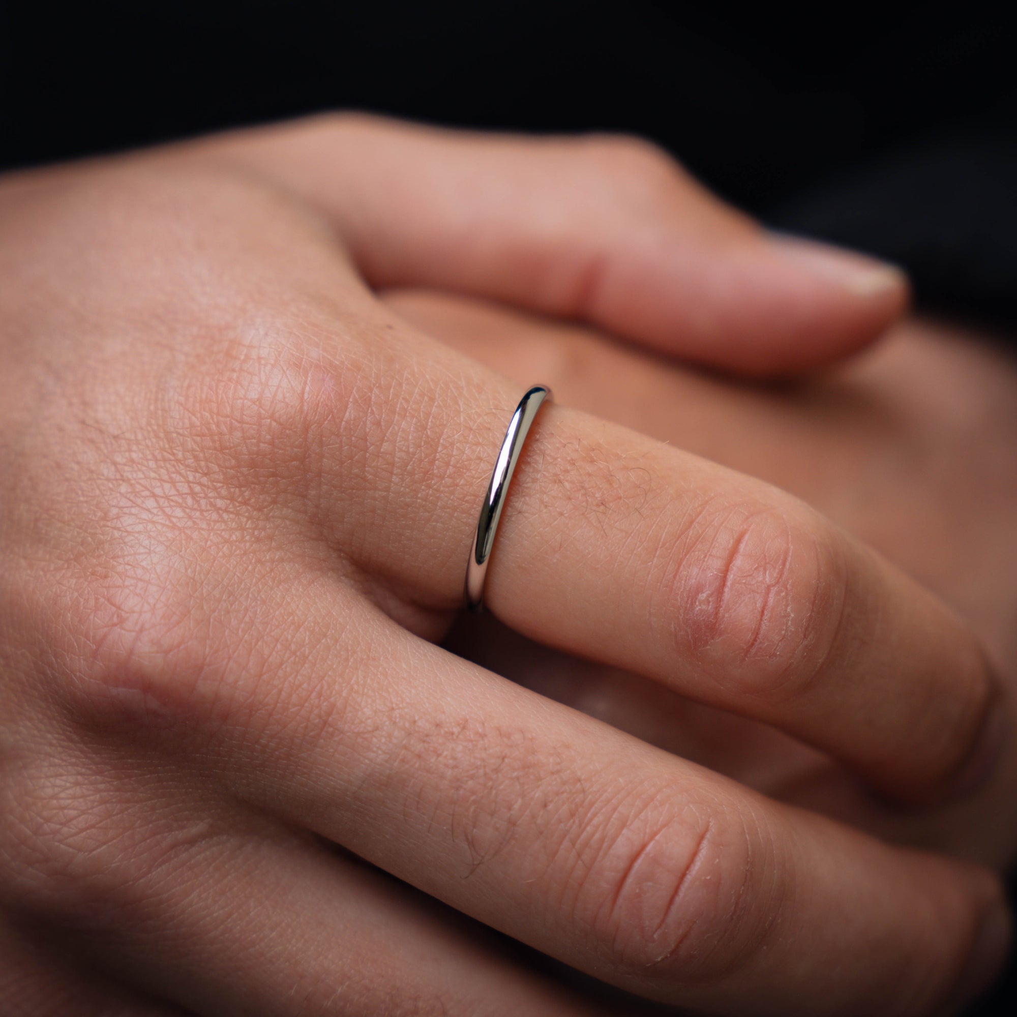 Micro Band Ring - Silver