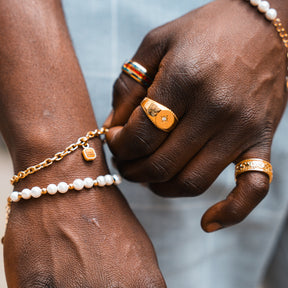 North Star Signet Ring - Gold