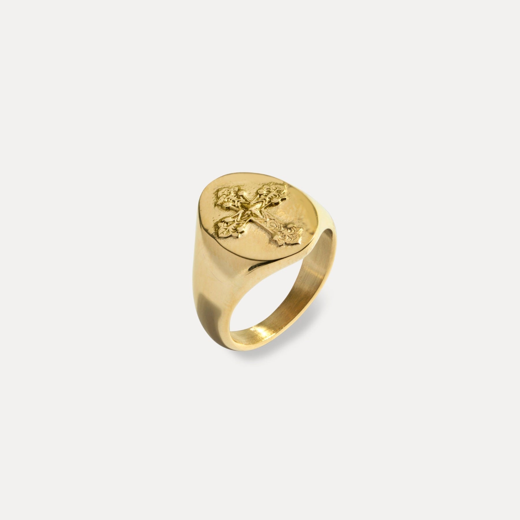 Cross Ring - Gold