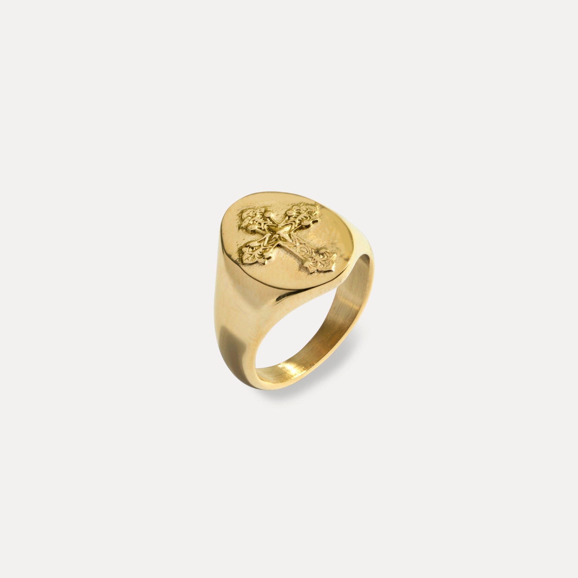 Cross Ring - Gold