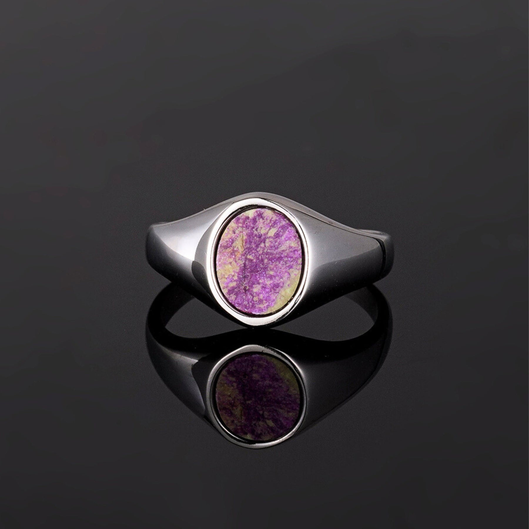 Purple Sugilite Ring - Silver