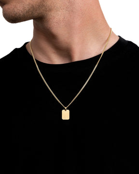 Engraving plates necklace pendant octagon