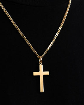 Cross necklace engraving plate pendant Polished
