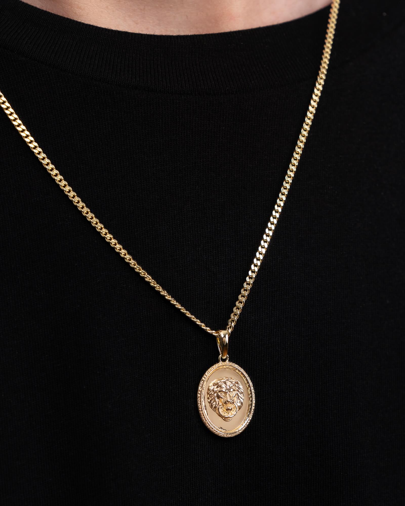 Lion necklace engraving plate