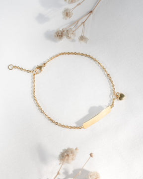 Engraving bracelet engraving plate heart-14