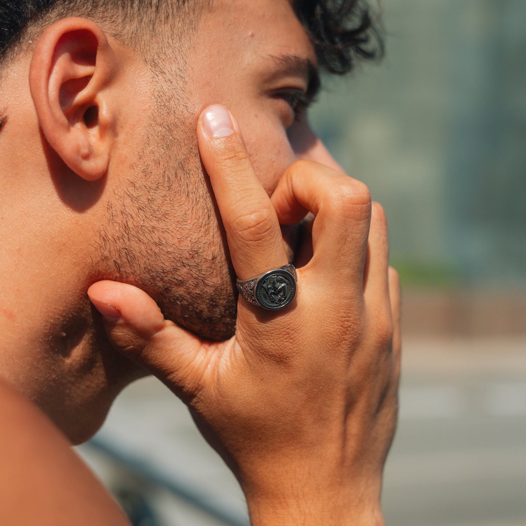 Saint Christopher Ring - Silver