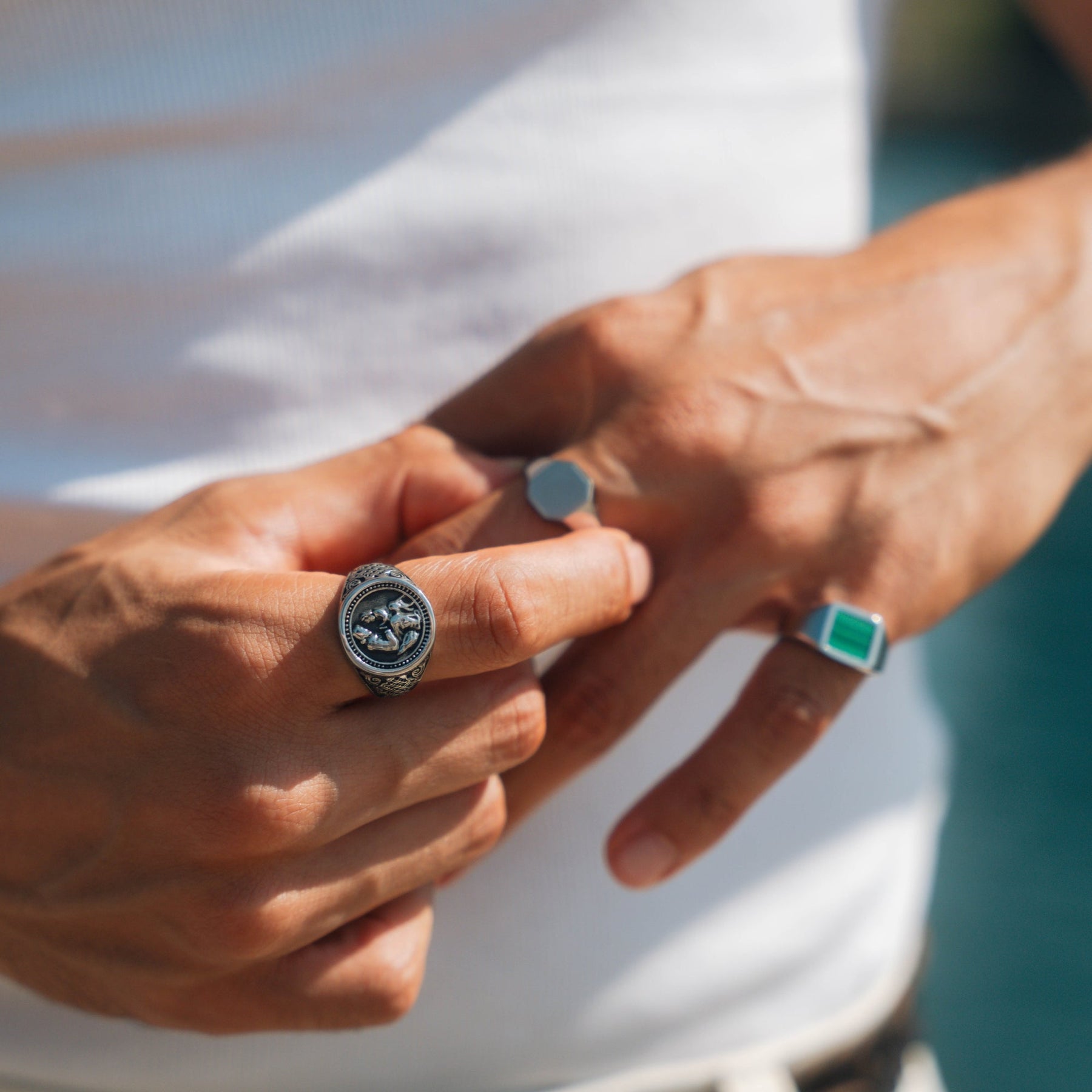 Saint Christopher Ring - Silver
