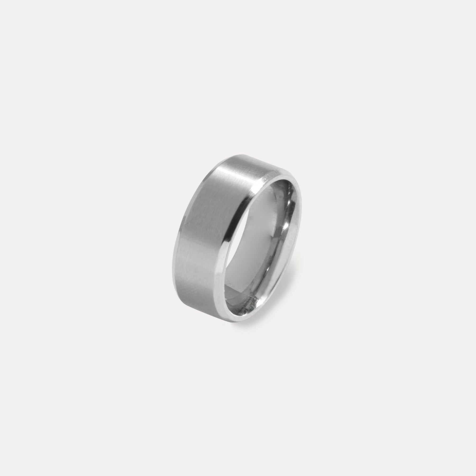 Mens Band Ring - Silver