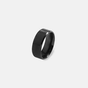 Mens Band Ring - Black