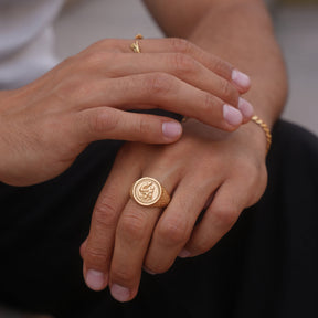 Saint Christopher Ring - Gold