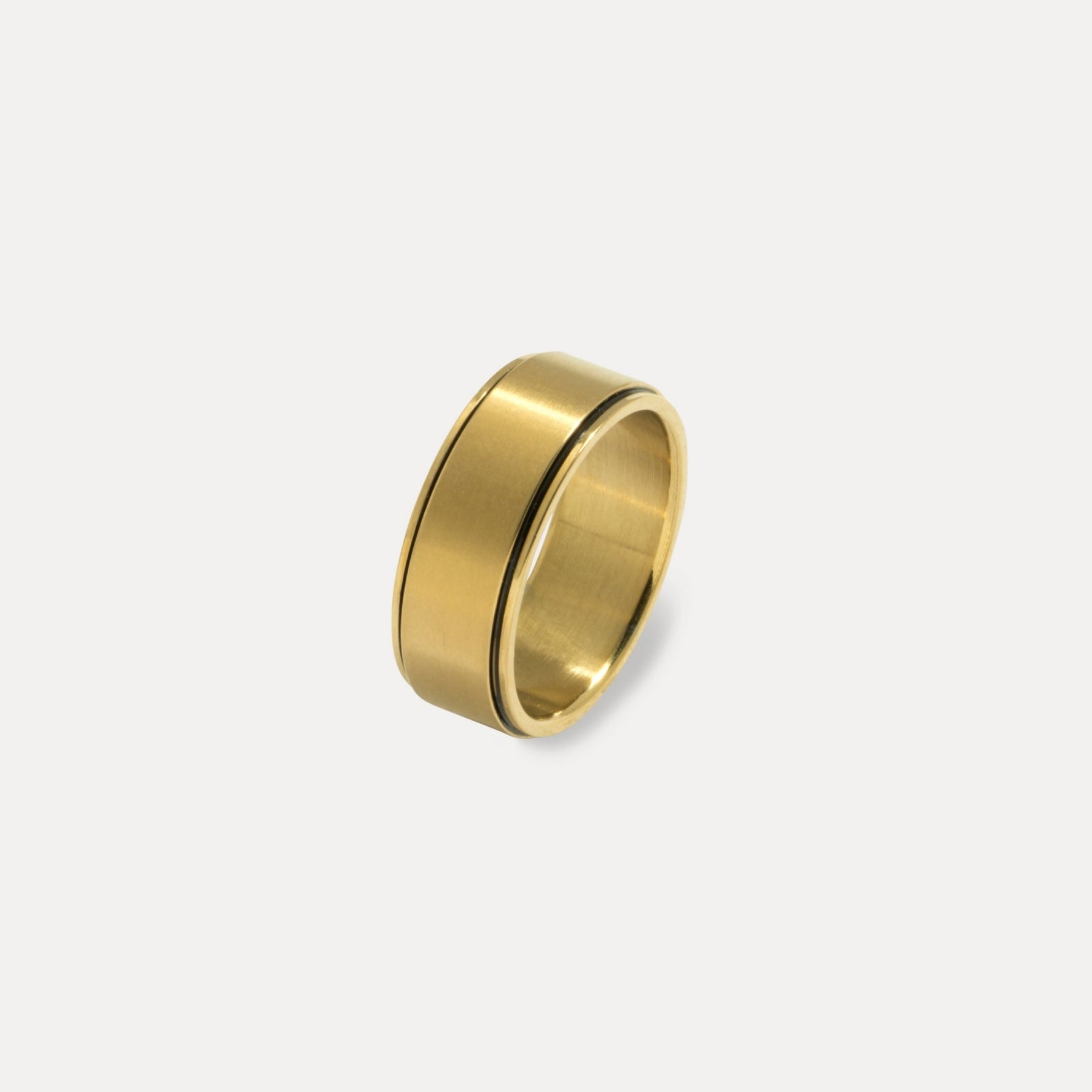 Slate Band Ring - Gold