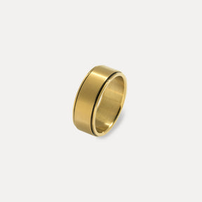 Slate Band Ring - Gold