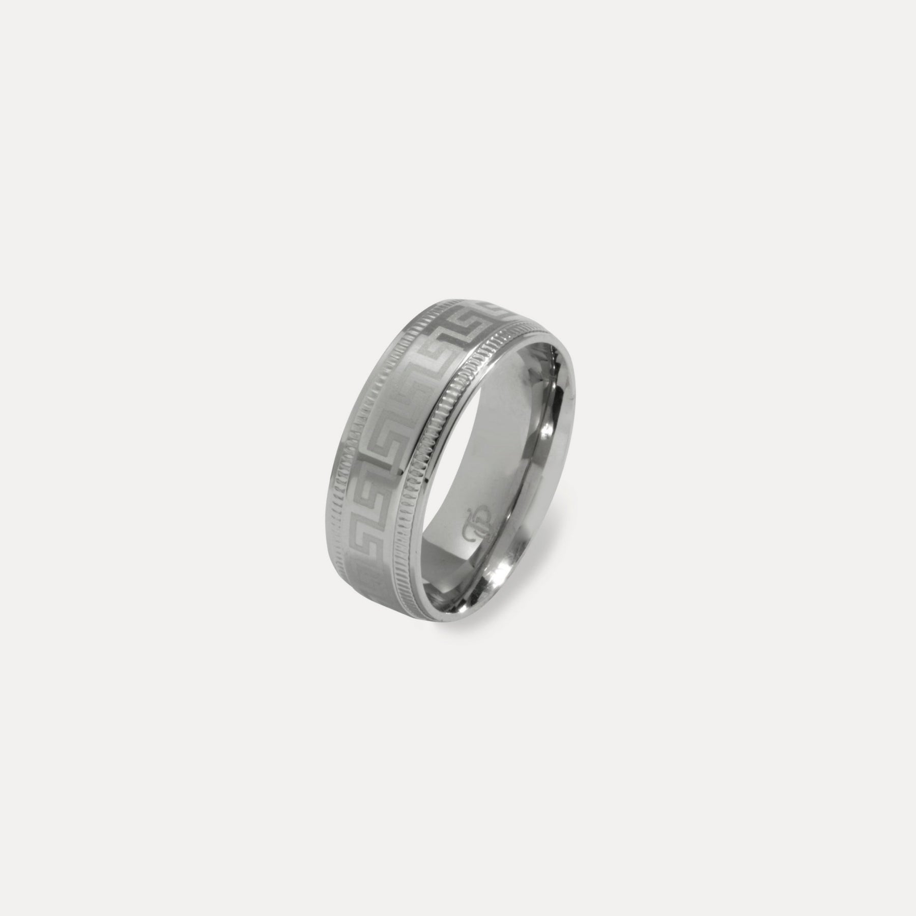 Greek Band Ring - Silver
