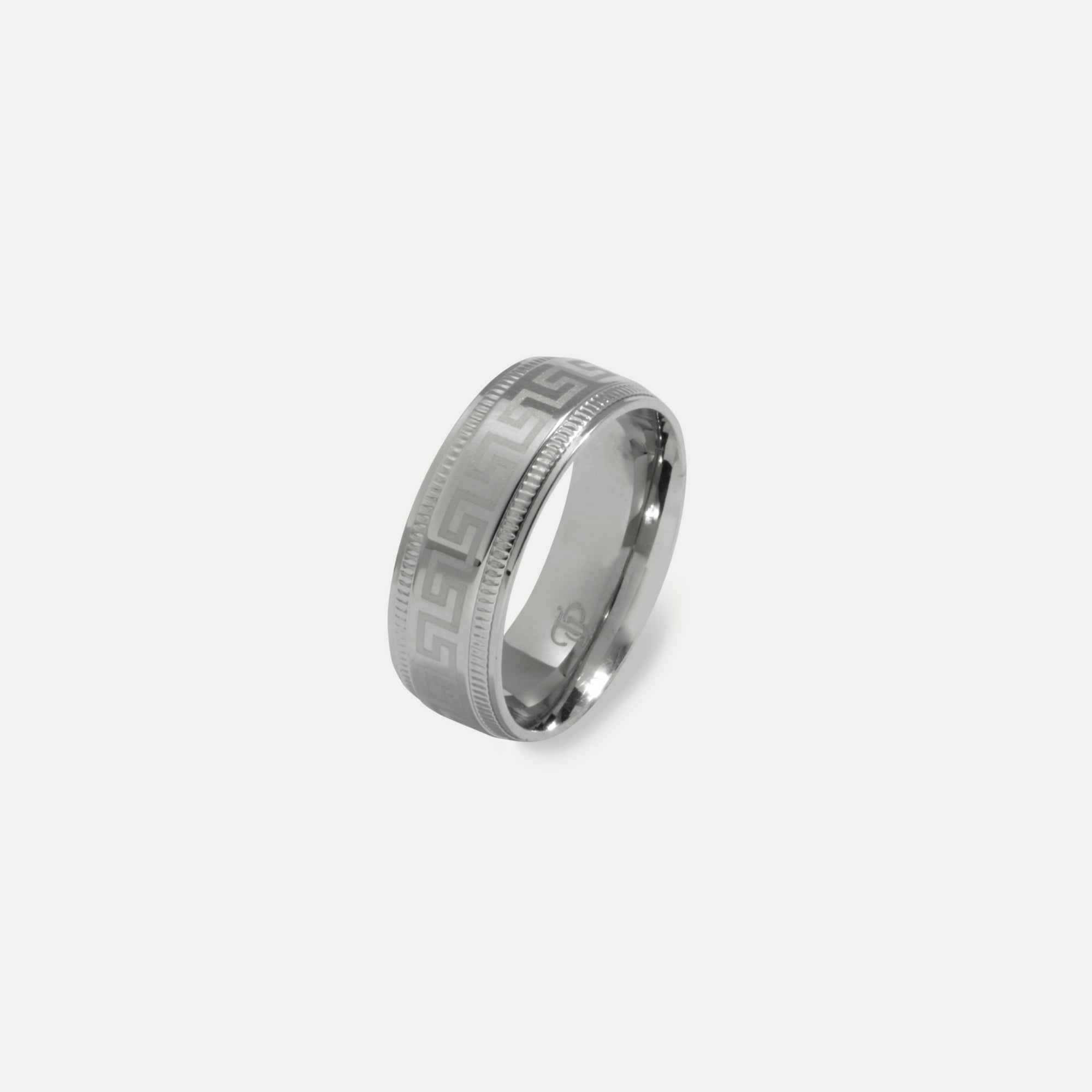 Greek Band Ring - Silver