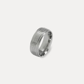 Greek Band Ring - Silver