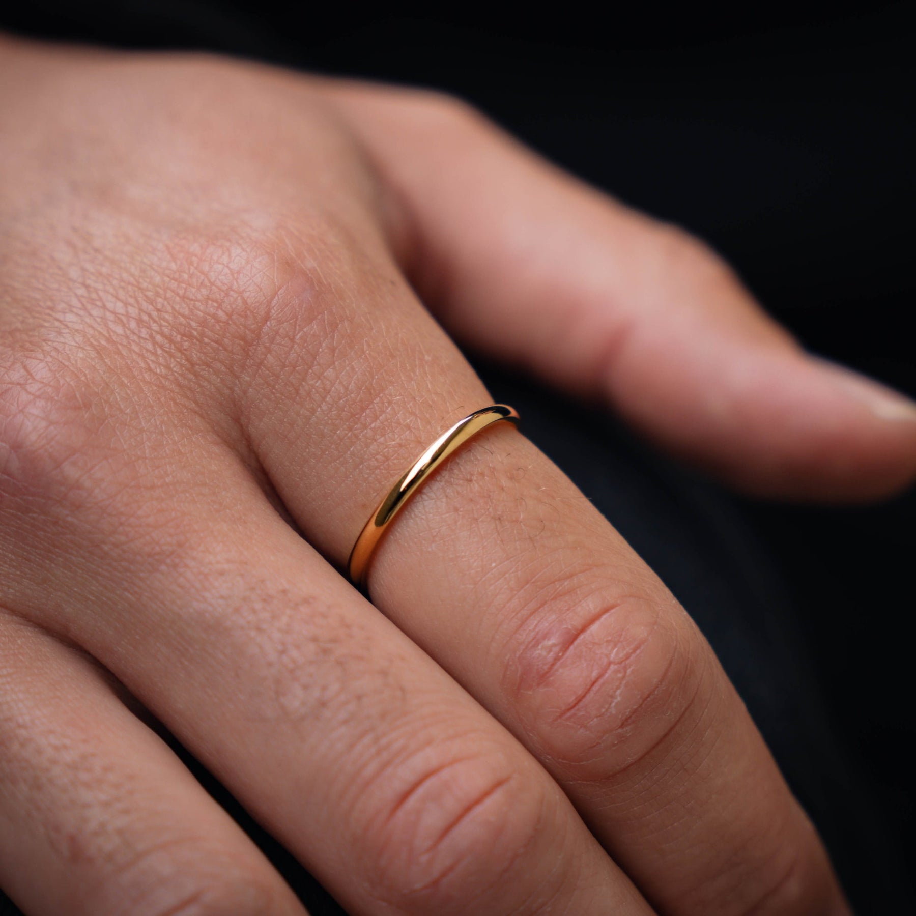 Micro Band Ring - Gold