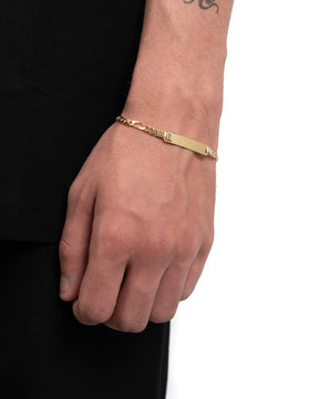 Engraving bracelet Engraving plate Figaro ID bracelet