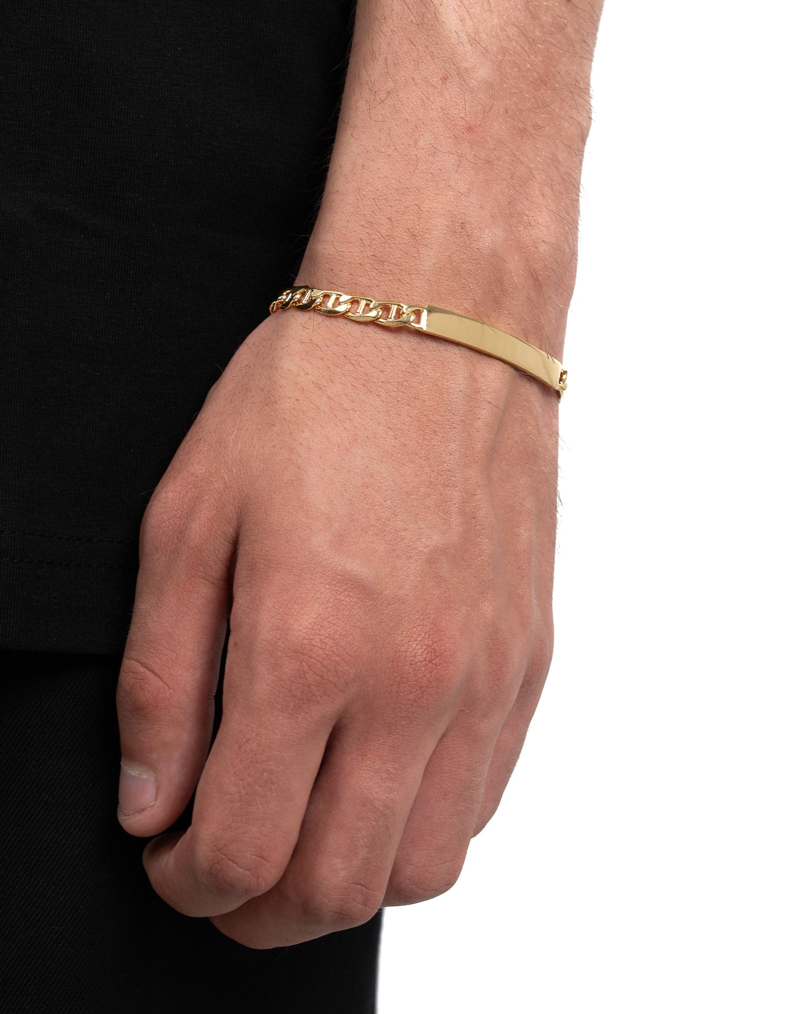 Engraving bracelet Engraving plate Armored bar ID bracelet