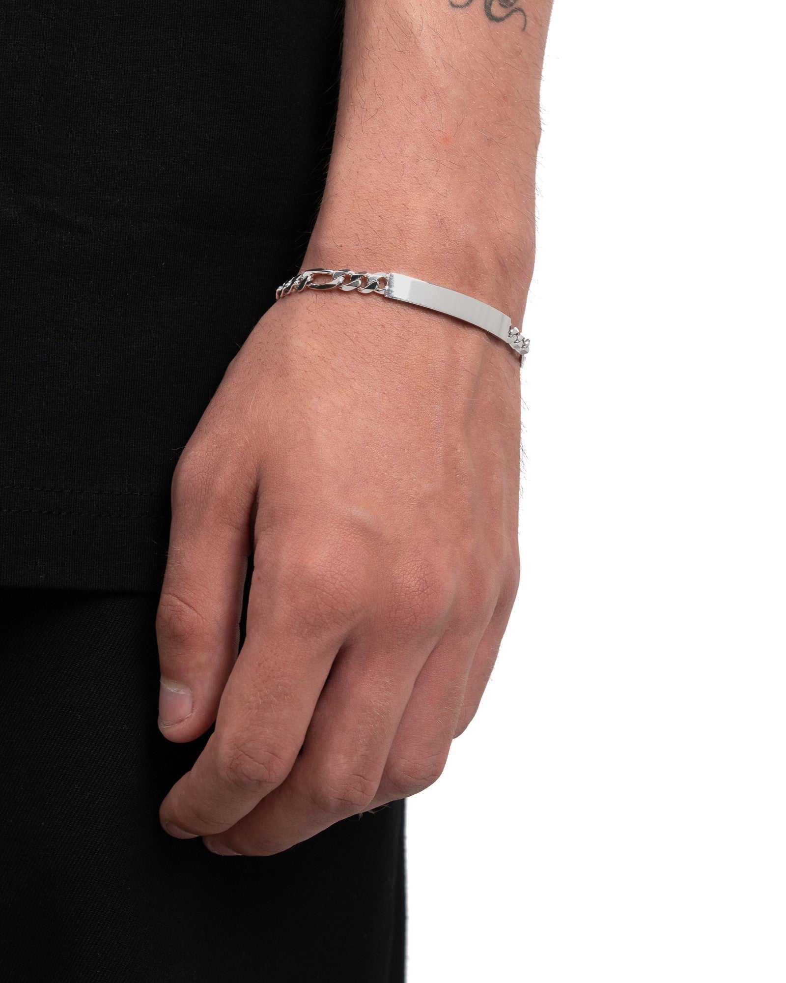 Engraving bracelet Engraving plate Figaro ID bracelet