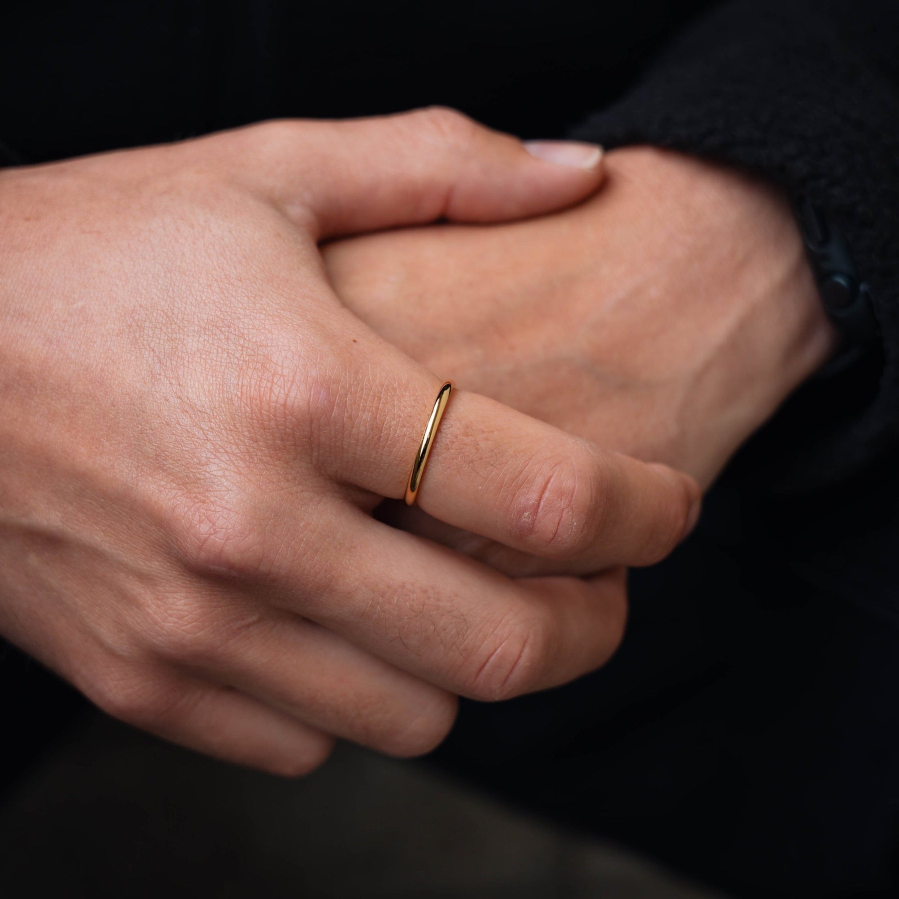 Micro Band Ring - Gold