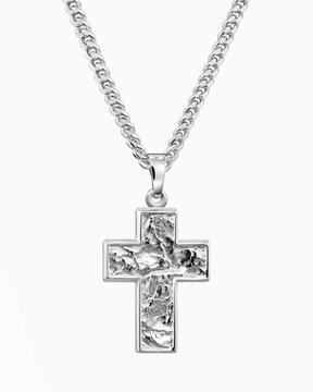 Cross necklace engraving plate pendant Sueno
