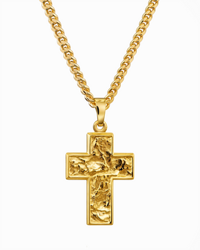 Cross necklace engraving plate pendant Sueno