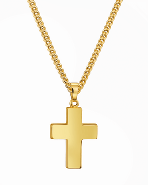 Cross necklace engraving plate pendant Polished