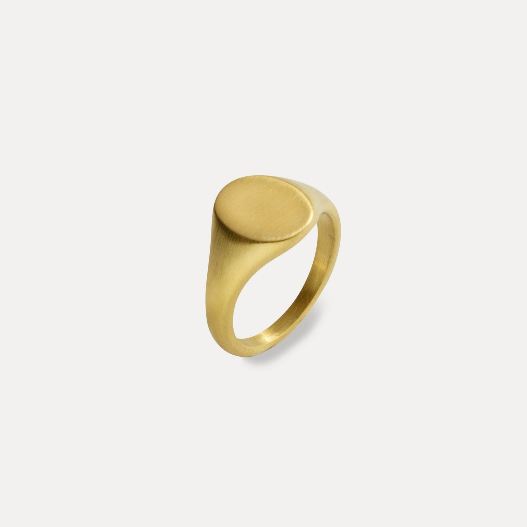 Matte Signet Ring - Gold