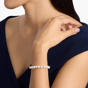 8" Freshwater Cultured Pearl Bracelet in 14k Yellow Gold (7.0-7.5mm)