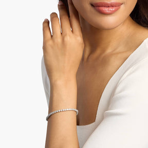 Sky Blue Topaz Tennis Bracelet in Sterling Silver (3mm)