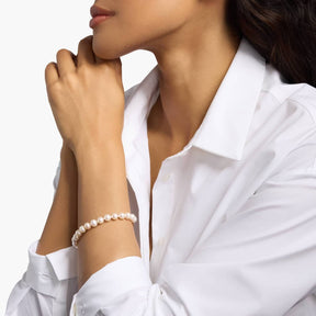 7.5" Freshwater Cultured Pearl Bracelet in 14k Yellow Gold (7.0-7.5mm)