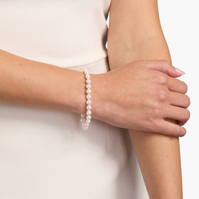 7" Freshwater Cultured Pearl Bracelet in 14k Yellow Gold (6-6.5mm)