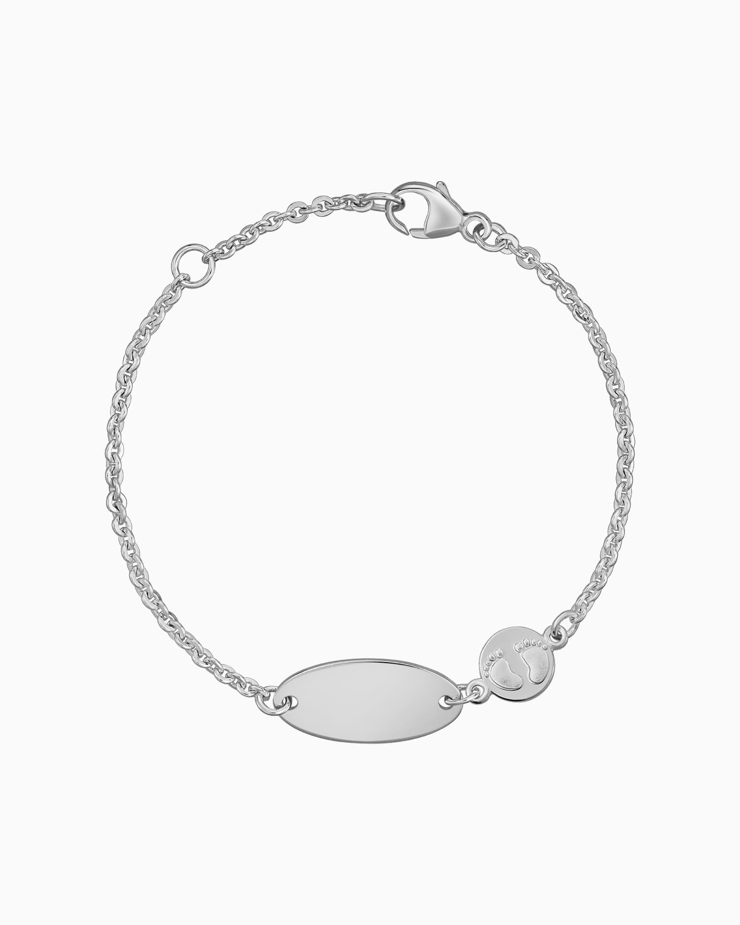 Engraving bracelet engraving plate baby feet
