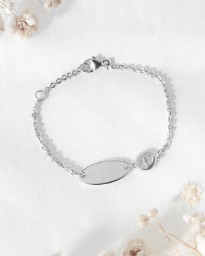 Engraving bracelet engraving plate baby feet