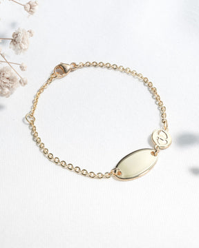 Engraving bracelet engraving plate baby feet-6