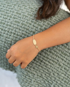 Engraving bracelet Engraving plate Guardian angel