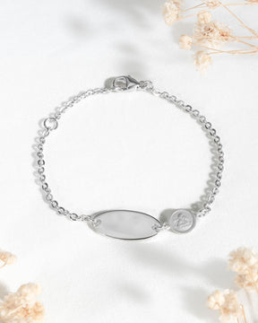 Engraving bracelet Engraving plate Guardian angel