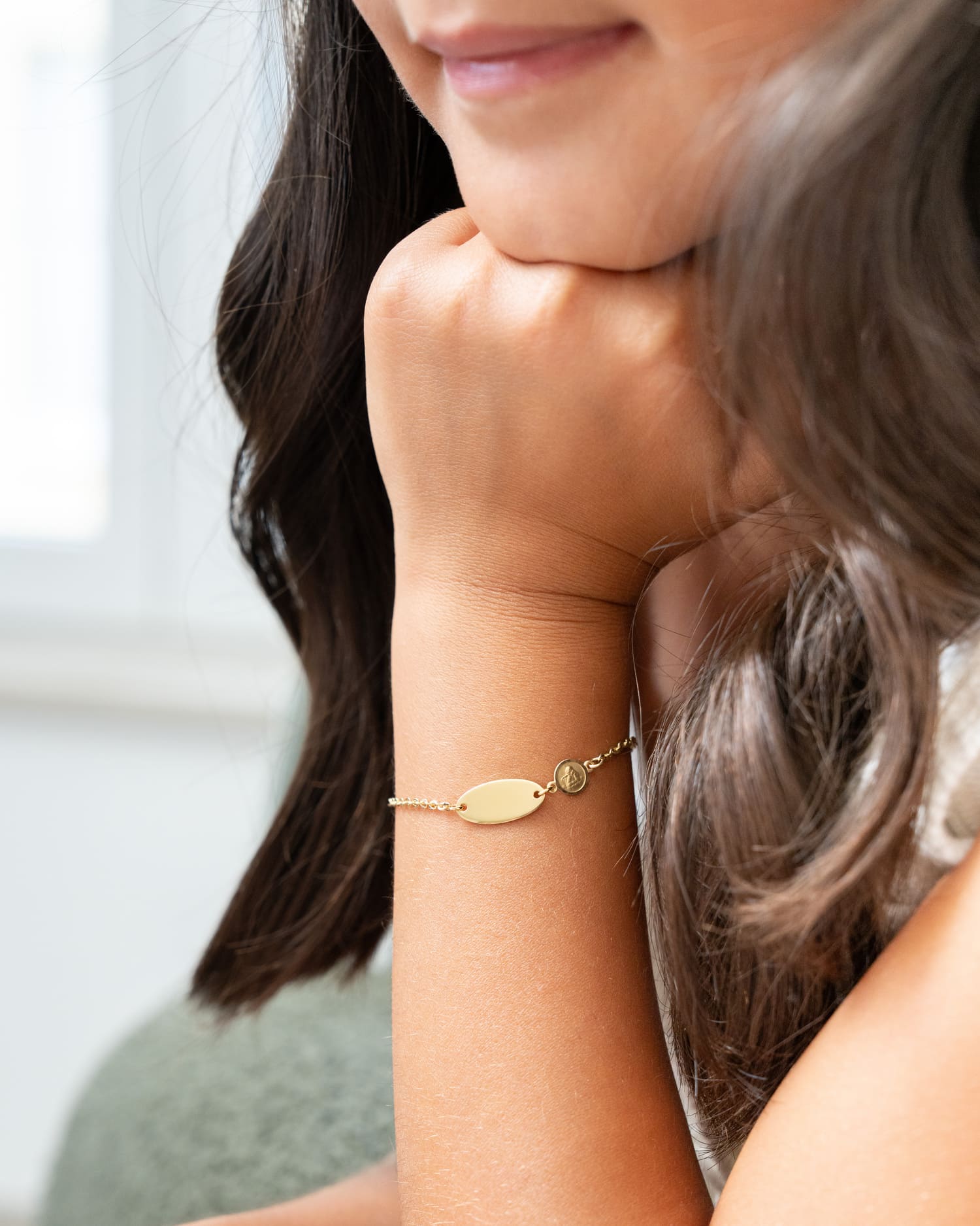 Engraving bracelet Engraving plate Guardian angel