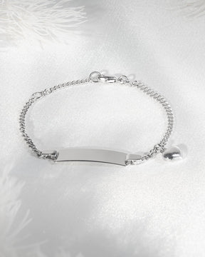 Engraving bracelet engraving plate heart