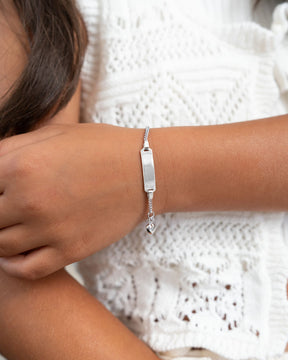 Engraving bracelet engraving plate heart