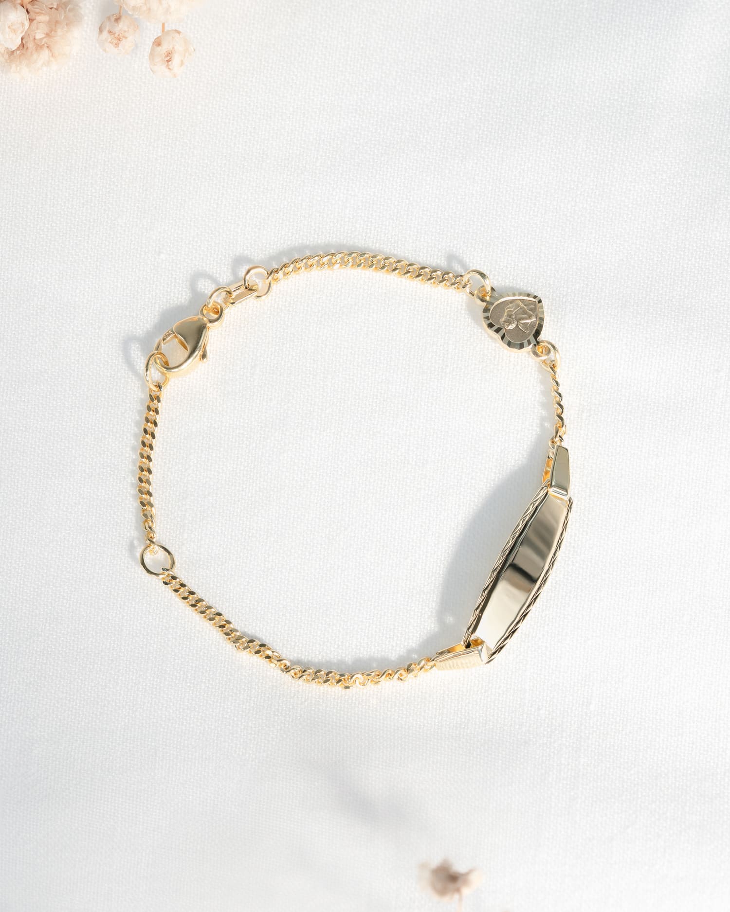 Engraving bracelet engraving plate guardian angel heart-2