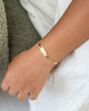 Engraving bracelet engraving plate guardian angel heart