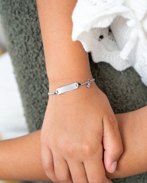 Engraving bracelet engraving plate zirconia pink-2