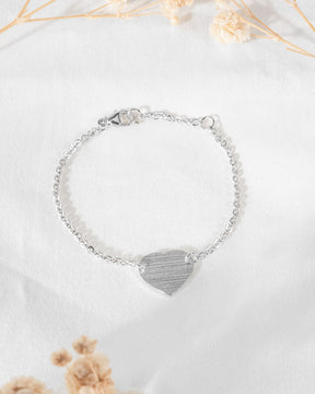 Engraving bracelet engraving plate heart