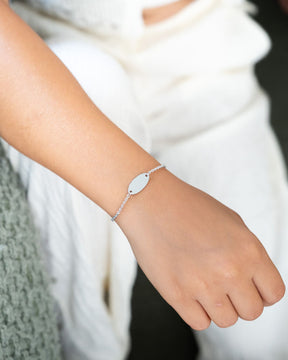 Engraving bracelet engraving plate oval