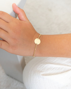 Engraving bracelet engraving plate round zirconia-1