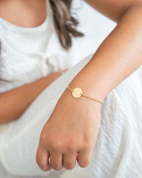 Engraving bracelet engraving plate round zirconia-1