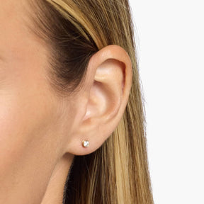 Bezel Set Lab-Grown Diamond Stud Earrings In 14K Yellow Gold (1/4 Ct. tw. - F-G / VS2-SI1)