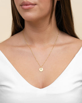 Engraving plates pendant necklace zirconia 12mm